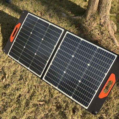 100W কালো নমনীয় সৌর প্যানেল MSDS UN38.3 ভাঁজযোগ্য সৌর প্যানেল