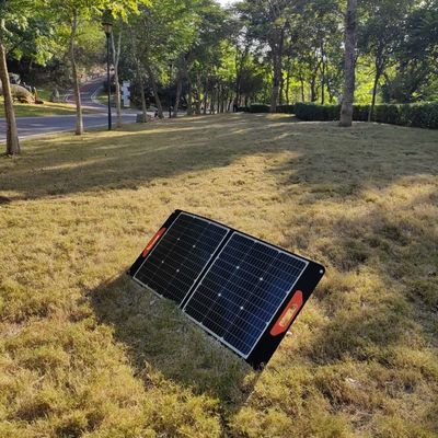 100W কালো নমনীয় সৌর প্যানেল MSDS UN38.3 ভাঁজযোগ্য সৌর প্যানেল