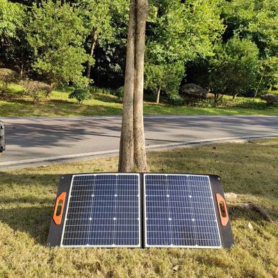 100W কালো নমনীয় সৌর প্যানেল MSDS UN38.3 ভাঁজযোগ্য সৌর প্যানেল