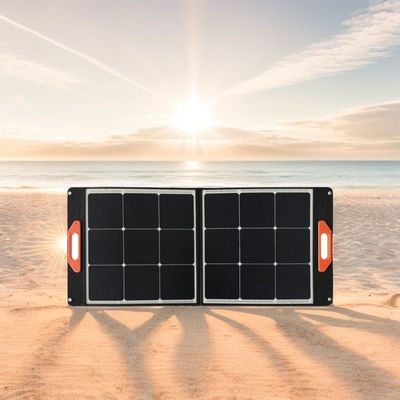 100W কালো নমনীয় সৌর প্যানেল MSDS UN38.3 ভাঁজযোগ্য সৌর প্যানেল