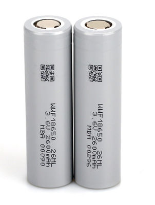 নিম্ন তাপমাত্রা 3.6 ভি 18650 ব্যাটারি প্যাক NCA 2600mah লি-আয়ন ব্যাটারি