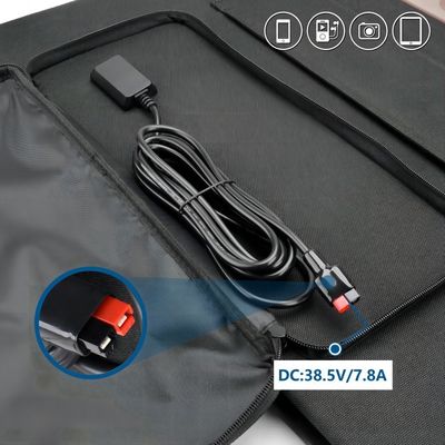 একক স্ফটিক বহনযোগ্য সৌর প্যানেল 300W পাওয়ার ফিল্ম সৌর ভাঁজযোগ্য