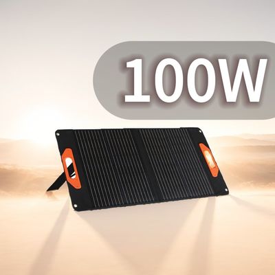 ডিসি আউটপুট 19V/5.3A 100W বহিরঙ্গন ক্রিয়াকলাপের জন্য ভাঁজযোগ্য সৌর প্যানেল