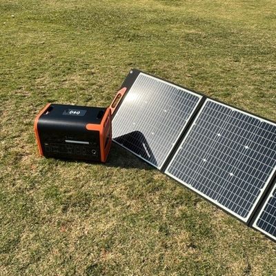 19.5V/5.3A ডিসি আউটপুট 100W ক্যাম্পিং তাঁবুগুলির জন্য ভাঁজযোগ্য সৌর প্যানেল 25W*4PCS কোষের সংখ্যা