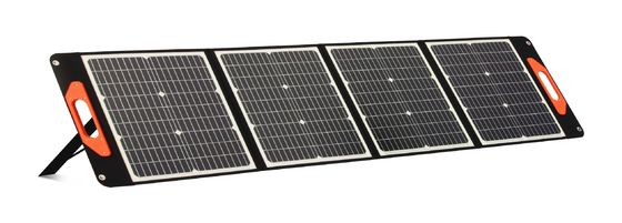 একক স্ফটিক সিলিকন 100W 200W সৌর প্যানেল PV সেল মডিউল পোর্টেবল ভাঁজ সৌর প্যানেল