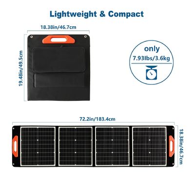 হালকা ওজনের একক স্ফটিক সিলিকন সোলার প্যানেল 30W * 4PCS থেকে