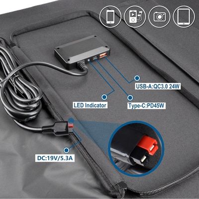 19V 5.3A একক স্ফটিক সৌর প্যানেল 100W 2.9kg সিই সার্টিফিকেশন