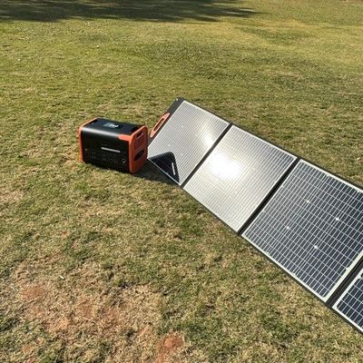 100W কালো নমনীয় সৌর প্যানেল পোর্টেবল প্যানেল ভাঁজযোগ্য সৌর প্যানেল UB-100