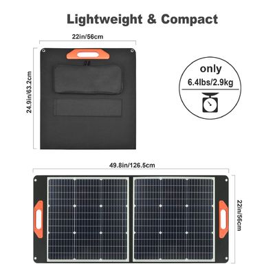 মোবাইল 100W পোর্টেবল সৌর প্যানেল টেকসই শক্তি সমাধান