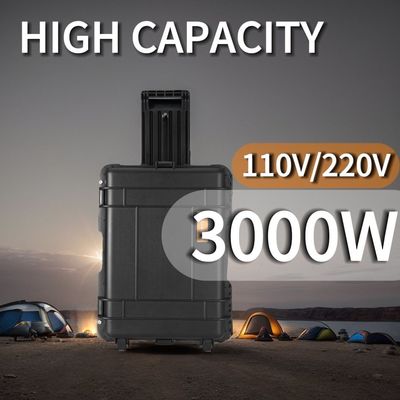 লিথিয়াম আয়রন ফসফেট ব্যাটারি সহ 3000W উচ্চ শক্তি আউটপুট পোর্টেবল পাওয়ার স্টেশন