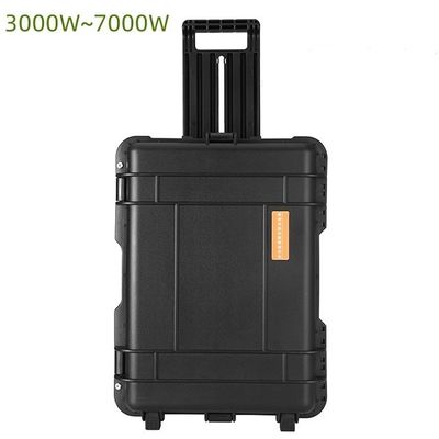 220 ভোল্ট আউটডোর ক্যাম্পিং LiFePO4 5000W বড় ক্ষমতা বহনযোগ্য পাওয়ার স্টেশন চাকা ট্রলিবাস সঙ্গে