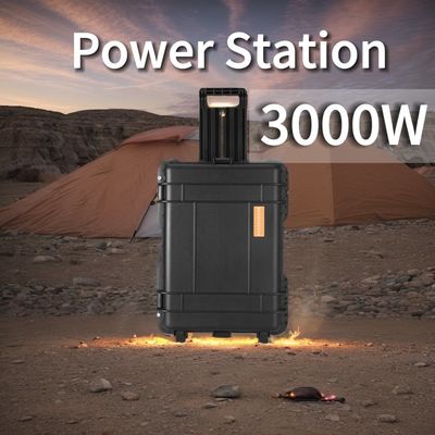 বাইরের ক্যাম্পিংয়ের জন্য 3000W সোলার পোর্টেবল পাওয়ার ব্যাংক ভ্রমণ ইয়াটিং রোড-অ্যাডভেঞ্চার
