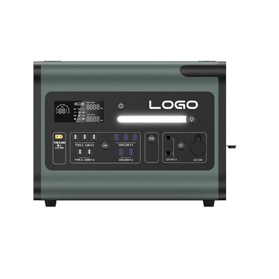 টাইপ-সি আউটপুট 220V 2200W আউটডোর জরুরী জন্য বিশুদ্ধ সাইনস ওয়েভ পোর্টেবল পাওয়ার স্টেশন