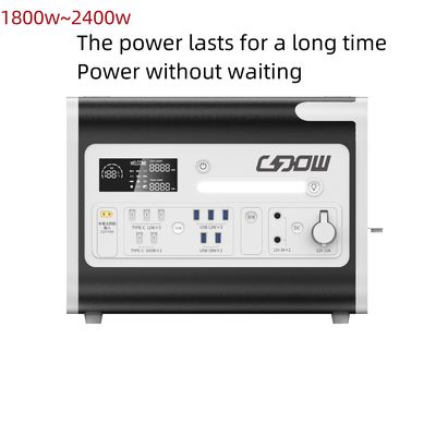 আউটডোর হোম এনার্জি সিস্টেম পিভি চার্জিং সহ 2200W সোলার মোবাইল পাওয়ার স্টেশন জেনারেটর