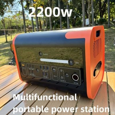 দ্রুত চার্জিং এবং ওয়্যারলেস চার্জিং সহ 2200W LiFePO4 হোম জরুরী সৌর জেনারেটর
