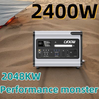 পোর্টেবল পাওয়ার সাপ্লাই 2048wh 2000W সৌর বিদ্যুৎ কেন্দ্র কাস্টমাইজড অনুরোধ এবং নমুনা