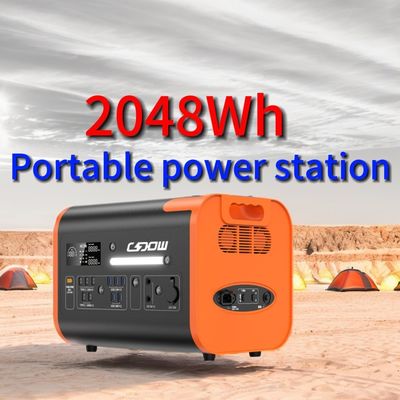 সৌর বায়ু বিদ্যুৎ কেন্দ্রের জন্য 600W 1800W 2000W পোর্টেবল লিথিয়াম আয়রন ফসফেট ব্যাটারি