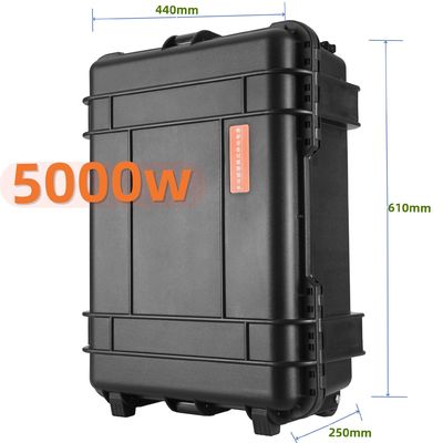 5000W পোর্টেবল পাওয়ার স্টেশন সঙ্গে খাঁটি সাইন ওয়েভ ইনভার্টার এবং ইইউ / মার্কিন ইউনিভার্সাল সকেট