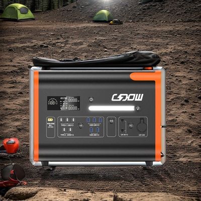 2048wh পোর্টেবল পাওয়ার স্টেশন BMS সুরক্ষা 2200W সৌর ব্যাটারি স্টোরেজ সিস্টেম