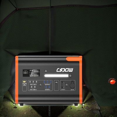 2048wh পোর্টেবল পাওয়ার স্টেশন BMS সুরক্ষা 2200W সৌর ব্যাটারি স্টোরেজ সিস্টেম