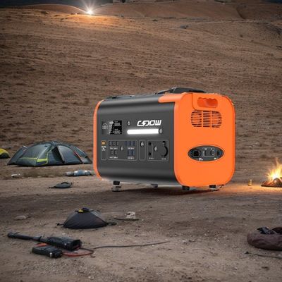 2048wh পোর্টেবল পাওয়ার স্টেশন BMS সুরক্ষা 2200W সৌর ব্যাটারি স্টোরেজ সিস্টেম