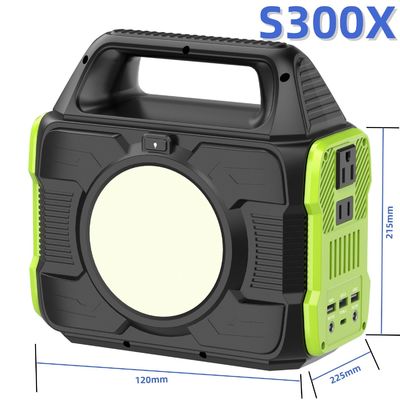এমপিপিটি 300W মিনি পোর্টেবল পাওয়ার জেনারেটর আউটডোর মোবাইল পাওয়ার সাপ্লাই
