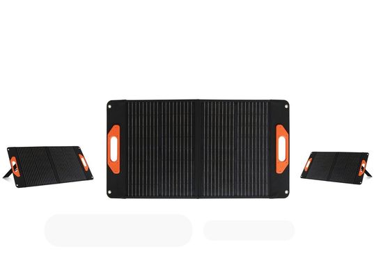 পাওয়ার সাপ্লাই ক্যাম্পিং আরভি 60W 100W 200W এর জন্য একক স্ফটিক সিলিকন ভাঁজ সৌর প্যানেল