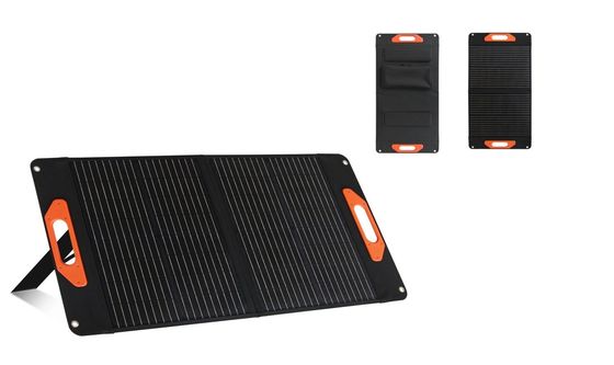 পাওয়ার সাপ্লাই ক্যাম্পিং আরভি 60W 100W 200W এর জন্য একক স্ফটিক সিলিকন ভাঁজ সৌর প্যানেল