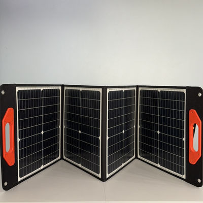 100W ভাঁজযোগ্য একক স্ফটিক সিলিকন সৌর প্যানেল কালো সিই সার্টিফাইড হট অফার