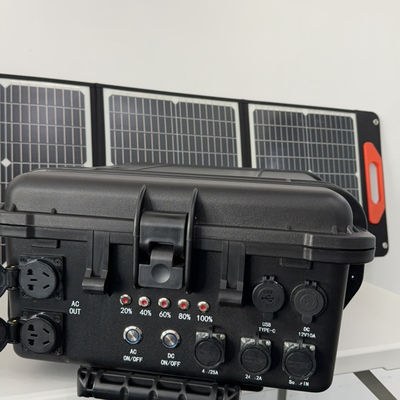 ভাঁজযোগ্য সৌর প্যানেল 200W একক স্ফটিক সিলিকন বাড়ির জন্য আদর্শ বহিরঙ্গন ক্যাম্পিং