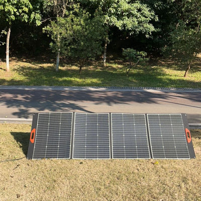 300W ভাঁজযোগ্য ক্যাম্পিং সৌর প্যানেল একক স্ফটিক কোষ ছোট হোম সিস্টেম