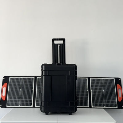 ব্ল্যাক পাওয়ার সোলার প্যানেল 400W আউটডোর হোম ফোল্ড আপ সোলার প্যানেল