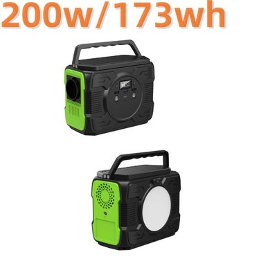 200W ক্যাম্পিং পাওয়ার স্টেশন দক্ষিণ আমেরিকার জন্য পুনরায় চার্জযোগ্য সৌর জেনারেটর শক্তি সিস্টেম