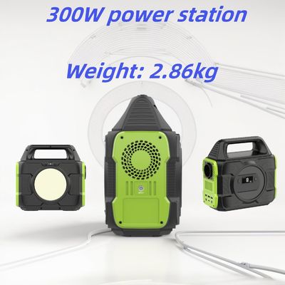 ক্যাম্পিং এবং আরভি মোবাইল পাওয়ারের জন্য 300W পোর্টেবল পাওয়ার স্টেশন 288wh আউটডোর সোলার জেনারেটর