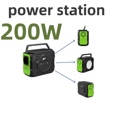 জরুরী ব্যালকনি আরভি জন্য 200W সৌর শক্তি সঞ্চয় জেনারেটর গরম পোর্টেবল মোবাইল শক্তি