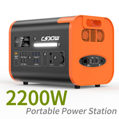 2200W LiFePO4 ব্যাটারি কন্টেইনার পোর্টেবল পাওয়ার স্টেশন 90 মিনিটের চার্জিং সময় সহ