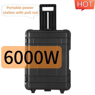 এসি আউটপুট কারেন্ট 15 এ ম্যাক্স সহ 6000W বহিরঙ্গন বহনযোগ্য সৌর জেনারেটর