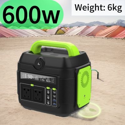 576wh পোর্টেবল পাওয়ার স্টেশন 600W 300W 200W সৌর ব্যাকআপ জেনারেটর
