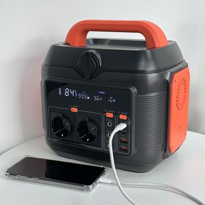 600W পোর্টেবল মোবাইল পাওয়ার 6kg কমলা কালো আউটডোর ইনডোর জরুরী শক্তি সঞ্চয় ক্ষমতা