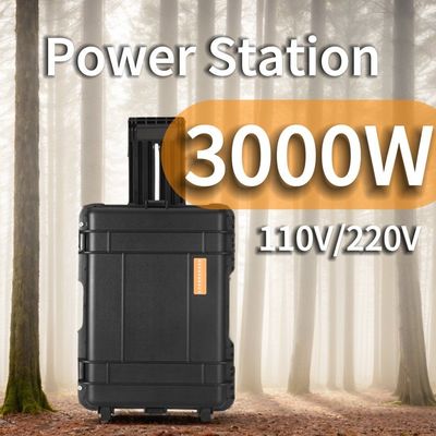 সিই.ইন38.3 সার্টিফিকেশন সহ 3kw বিশুদ্ধ সাইন ওয়েভ পোর্টেবল মোবাইল চার্জিং পাওয়ার স্টেশন