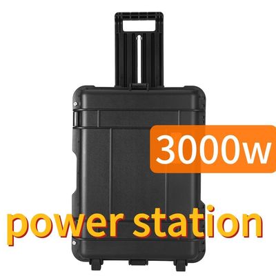 3000W পোর্টেবল এনার্জি স্টোরেজ পাওয়ার স্টেশন কালো কাস্টমাইজযোগ্য CE.Un38.3 সার্টিফাইড