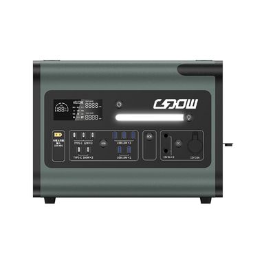 LiFePO4 লিথিয়াম ব্যাটারি 2200W এসি সৌর জেনারেটর জরুরী জন্য পোর্টেবল পাওয়ার স্টেশন