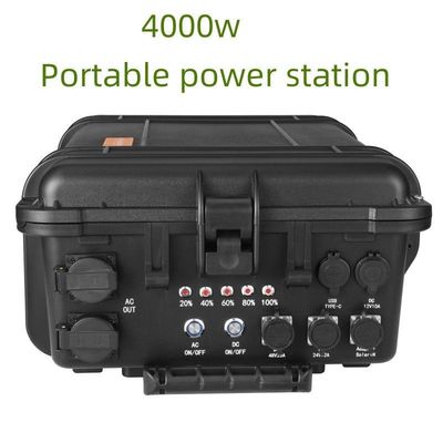 জরুরী অবস্থার জন্য বড় ক্ষমতা LiFePO4 220V 4000W মাল্টি-ফাংশনাল মোবাইল পাওয়ার স্টেশন