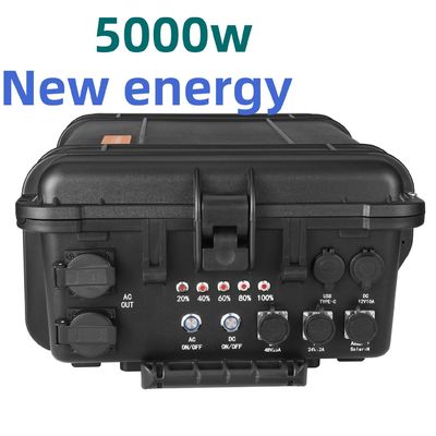 বাইরের ক্যাম্পিংয়ের জন্য 8000W পিক পাওয়ার LiFePO4 লিথিয়াম ব্যাটারি পোর্টেবল পাওয়ার স্টেশন