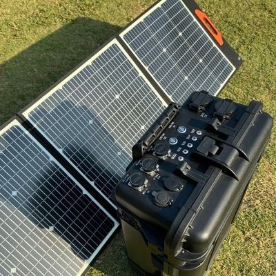 ST-70 টার্নারি লিথিয়াম ব্যাটারি কালো টাই-টাইপ পলি মোবাইল জেনারেটর 7000W হোম / আউটডোর জন্য