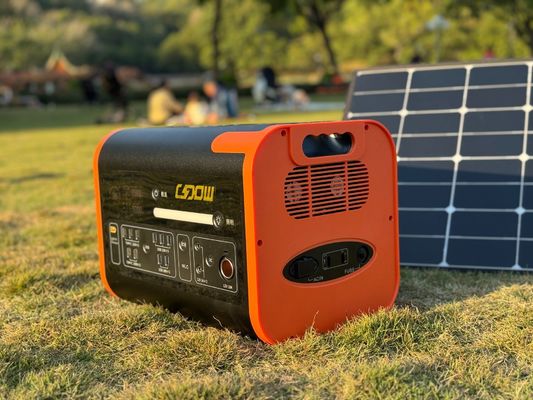 1500W লিথিয়াম আয়রন ফসফেট ব্যাটারি মেইন এবং 800W সৌর চার্জিং জন্য সৌর বিদ্যুৎ কেন্দ্র