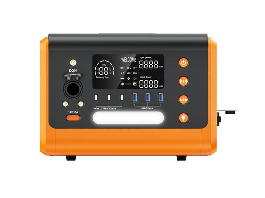ক্যাম্পিংয়ের জন্য 600W পোর্টেবল সৌর জেনারেটর ওয়্যারলেস চার্জিং এসি / 230 আউটপুট পাওয়ার স্টেশন
