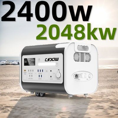 4400W পিক পাওয়ার আউটডোর পোর্টেবল শক্তি সঞ্চয় স্টেশন ভাঁজ সৌর প্যানেল সঙ্গে