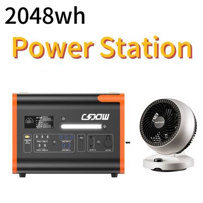উত্তর আমেরিকা বাজার LiFePO4 ব্যাটারি সহ 2000W 2200W পোর্টেবল সৌর বিদ্যুৎ কেন্দ্র