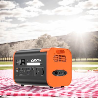 2000W পোর্টেবল পাওয়ার স্টেশন LiFePO4 সৌর চার্জিং এবং মেইন সহ নিরাপদ ব্যাটারি স্টোরেজ